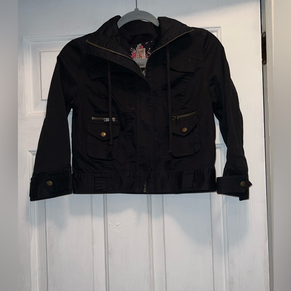 Size small black moto jacket - Picture 2 of 5